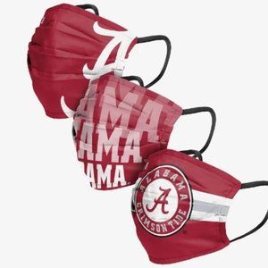 Alabama Crimson Tide Matchday Face Mask 3 Pack